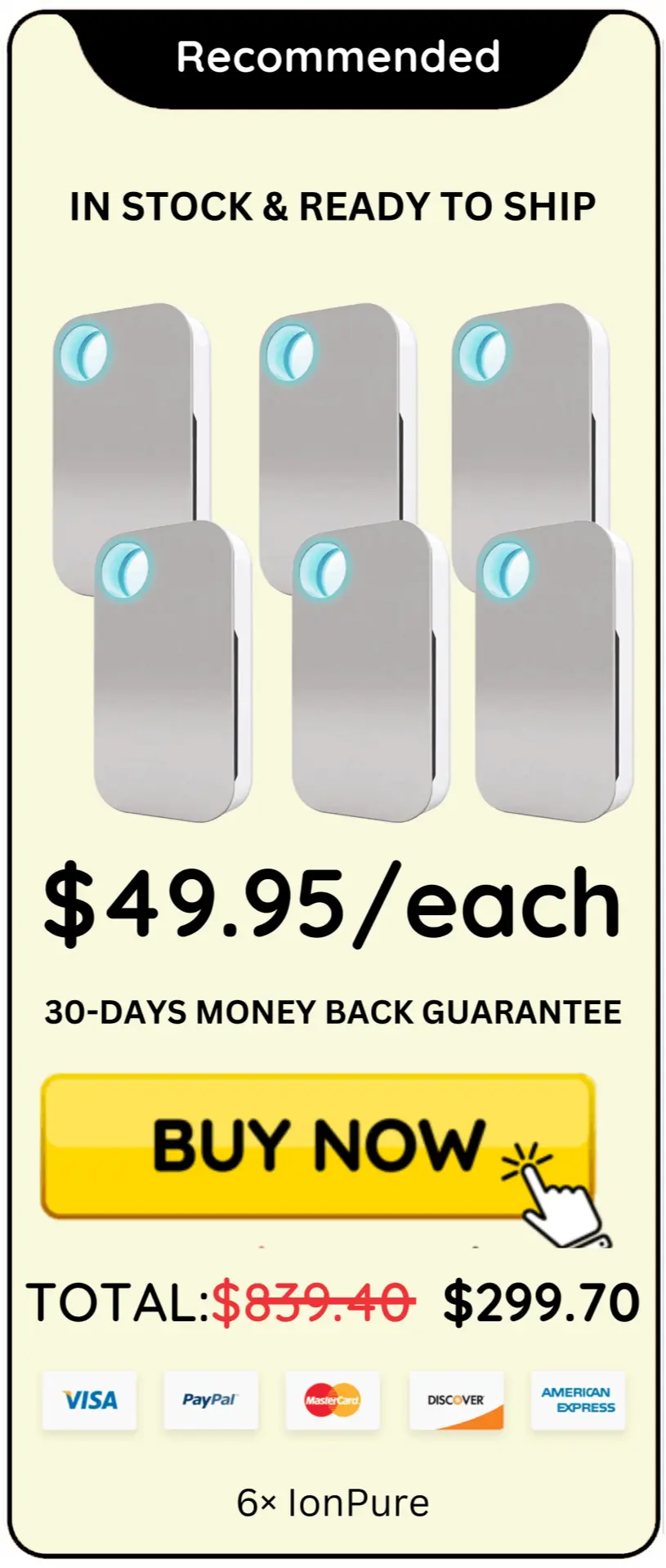 IonClear offer package price 